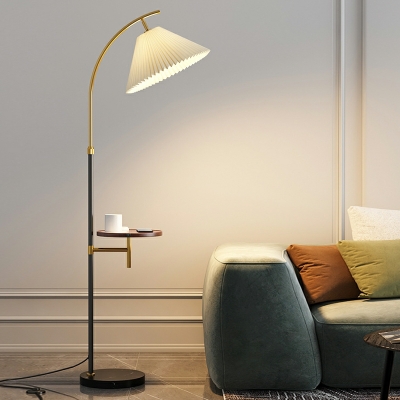 1 Light Contemporary Style Cone Shape Metal Floor Standing Lamps
