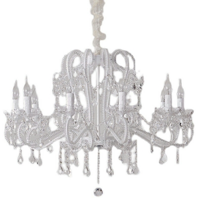 12 Light European style Candle Shape Metal Hanging Chandelier