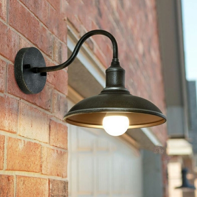 American Style Household Retro Wrought Iron Wall Light for Outdoor and Walkway