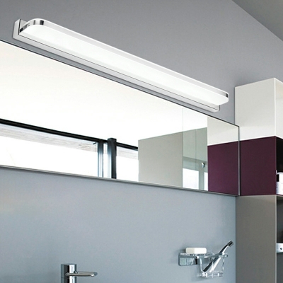 Metal Minimalism Wall Mounted Vanity Lights Linear Basic for Bathroom