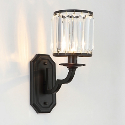 1 Light Modern Style Cylinder Shape Metal Wall Sconce Lighting