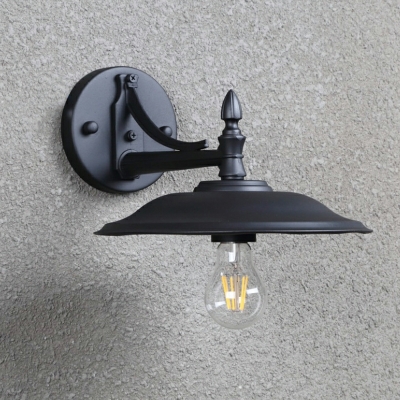 American Retro Wall Lamp Industrial Simple Waterproof Wrought Iron Wall Mount Fixture