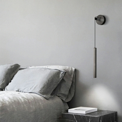 LED Wall Mounted Lights Cylinder Minimalism Metal for Bedroom