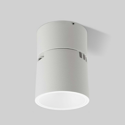 Minimalism Adjustable Ceiling Mount Light Fixture Cylindrical for Bedroom