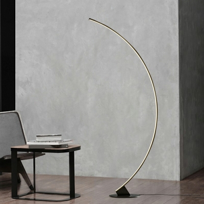 Modern Minimalist LED Floor Lamp Creative Curved Line Floor Lamp for Bedroom