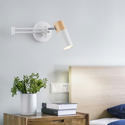 Modern Wall Mounted Reading Lights Adjustable Metal for Bedroom