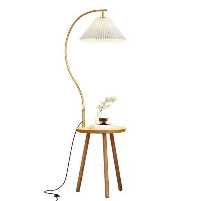 1 Light Minimalism Style Cone Shape Metal Floor Standing Lamps
