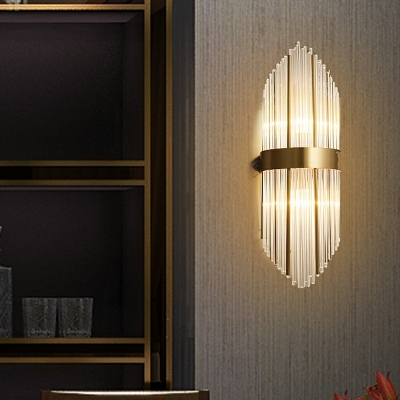 Contemporary Minimalist Light Luxury Glass Wall Lamp for Bedroom