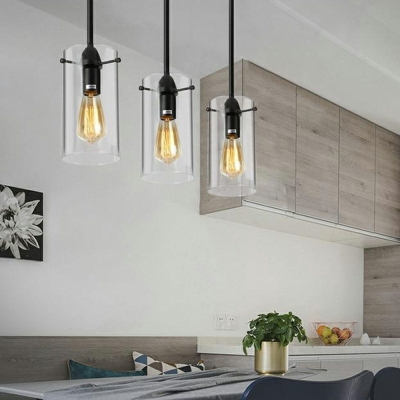 Contemporary Style Ceiling Pendant Light Glass for Bedroom