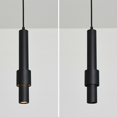 Cylinder Suspended Lighting Fixture Modern Metal for Dinning Room