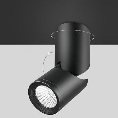 Cylindrical Ceiling Mount Light Fixture Minimalism for Living Room