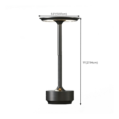 Metal LED Disc Night Table Lamps Contemporary Nordic Style for Bedroom