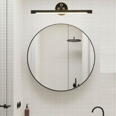Post-modern Minimalist Retro Strip Adjustable Wall Sconce for Bathroom