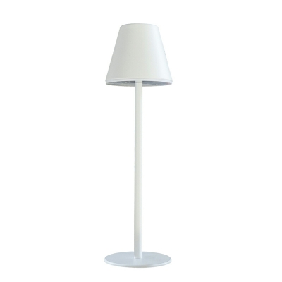 1 Light Minimalism Style Cone Shape Metal Bedside Lamps for Bedroom