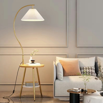1 Light Minimalism Style Cone Shape Metal Floor Standing Lamps