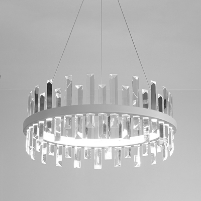1 Light Minimalist Style Circle Shape Metal Pendant Lighting Fixtures