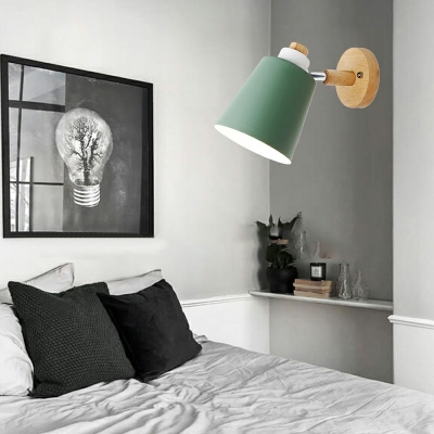 1 Light Minimalist Style Geometric Shape Metal Wall Mount Light Fixture
