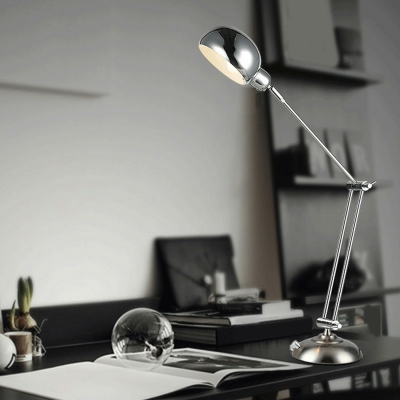 Metal Minimalism Nightstand Lamp Dome Basic for Living Room