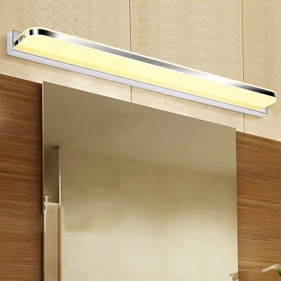 Minimalism Wall Mounted Vanity Lights Linear White for Bathroom