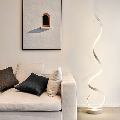 Nordic Minimalist LED Floor Lamp Creative Spiral Line Floor Lamp