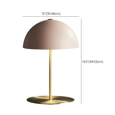 Nordic Minimalist Pink Metal Table Lamp for Bedroom and Living Room