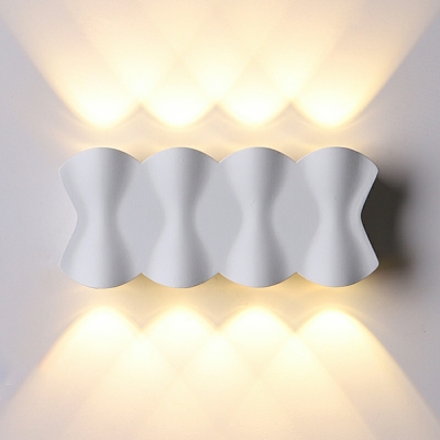 4 Light Simple Style Geometric Shape Metal Flush Mount Wall Sconce