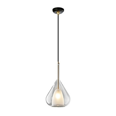 Drop Hanging Lamps Modern Style Glass  Ceiling Pendant Light for Living Room
