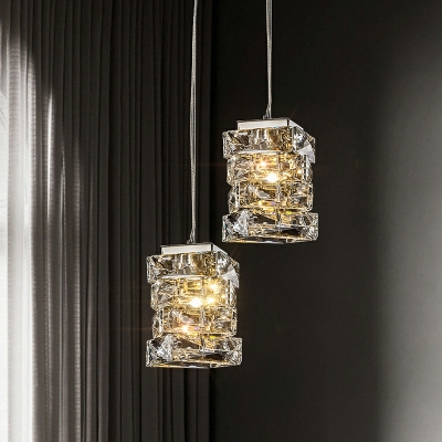 LED Hanging Pendant Lights Contemporary Crystal Elegant for Bedroom