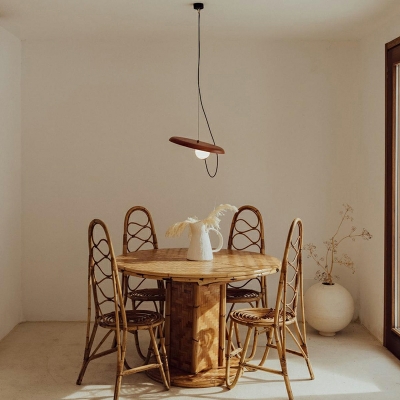 Metal Contemporary Suspension Pendant Light Disc for Dinning Room