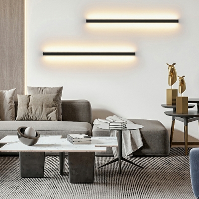 Metal LED Linear Sconce Light Fixtures Modern for Living Room