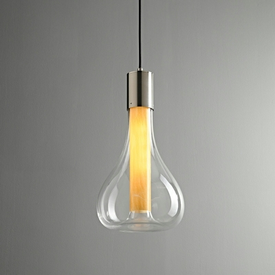 Glass Hanging Lamps Modern Style Ceiling Pendant Light for Bedroom