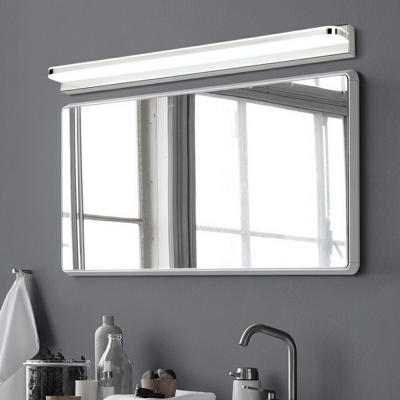 Minimalism Wall Mounted Vanity Lights Linear White for Bathroom