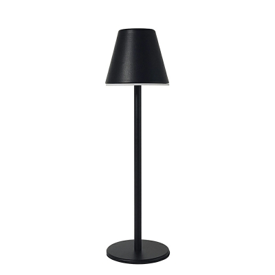 1 Light Minimalism Style Cone Shape Metal Bedside Lamps for Bedroom