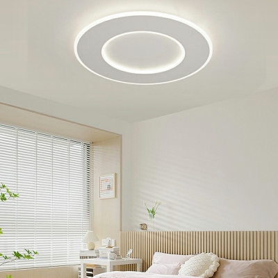 Minimalist Ultra-thin Aluminum Round LED Ceiling Lamp for Bedroom