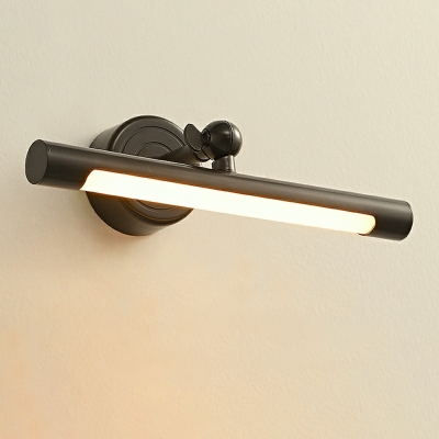 Post Modern Simple Retro Brass Strip LED Warm Light Wall Light for Bathroom
