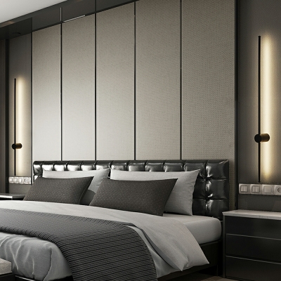 1 Light Modern Style Linear Shape Metal Wall Mounted Vanity Lights