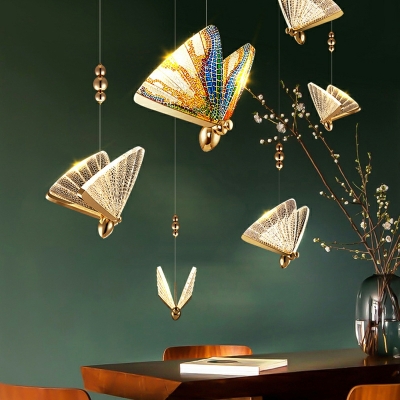 Minimalism Pendant Lighting Fixtures Butterfly LED for Bedroom