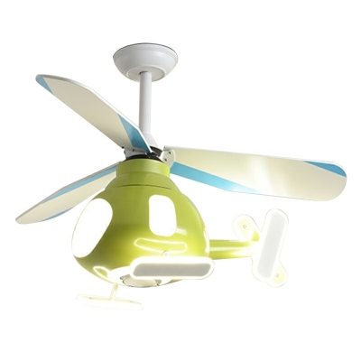 Plane Shape Ceiling Fans Contemporary Cartoon for Kid's Room