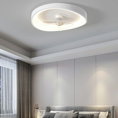 1 Light Minimal Style Ring Shape Metal Flush Ceiling Light Fixtures
