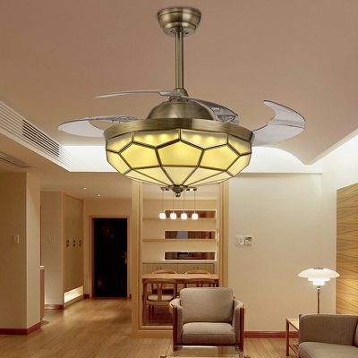1 Light Minimal Style Round Shape Metal Pendant Ceiling Lights