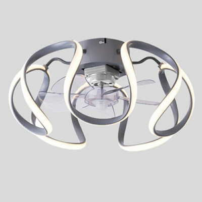 6 Light Minimal Style Linear Shape Metal Flush Ceiling Light Fixtures