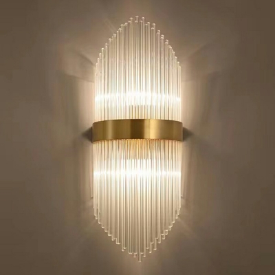 Contemporary Minimalist Light Luxury Glass Wall Lamp for Bedroom
