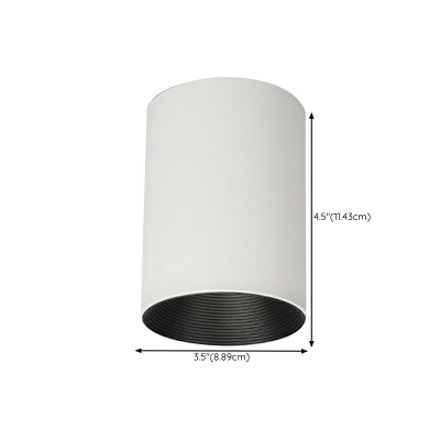 Cylindrical Ceiling Mount Light Fixture Minimalism Basic for Living Room