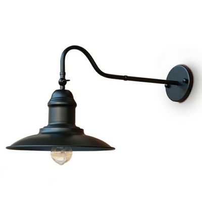 Industrial Vintage Wrought Iron Wall Sconces for Patios and Walkways