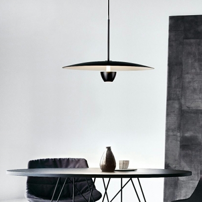 Italian Creative Design Metal Hanging Lamp in Black for Bedroom and Dining Room