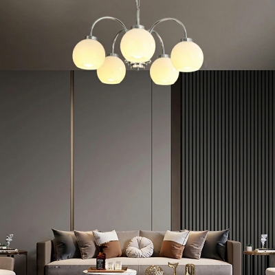 Medieval Style Bauhaus Creative Glass Chandelier for Living Room and Bedroom