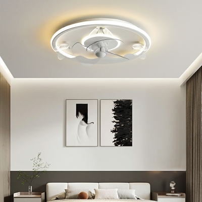 Minimalism Ceiling Fans LED Butterfly Creative Basic for Kid's Room