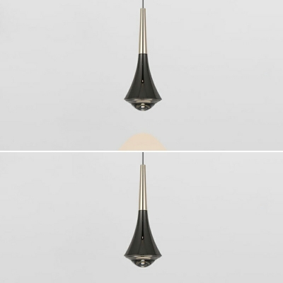 Nordic Simple Liftable Aluminum Small Hanging Lamp for Bedroom