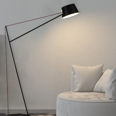 1 Light Contemporary Style Cone Shape Metal Floor Standing Lamp