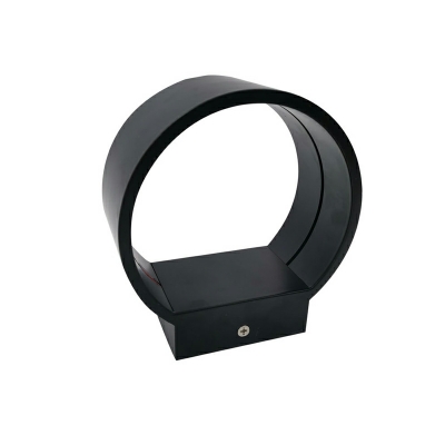 1 Light Minimalistic Style Ring Shape Metal Wall Mounted Light Fixture